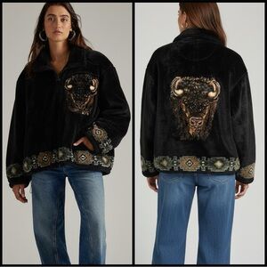 BEAR RIDGE OUTFITTERS Vintage RARE Full Zip Bison Fleece L